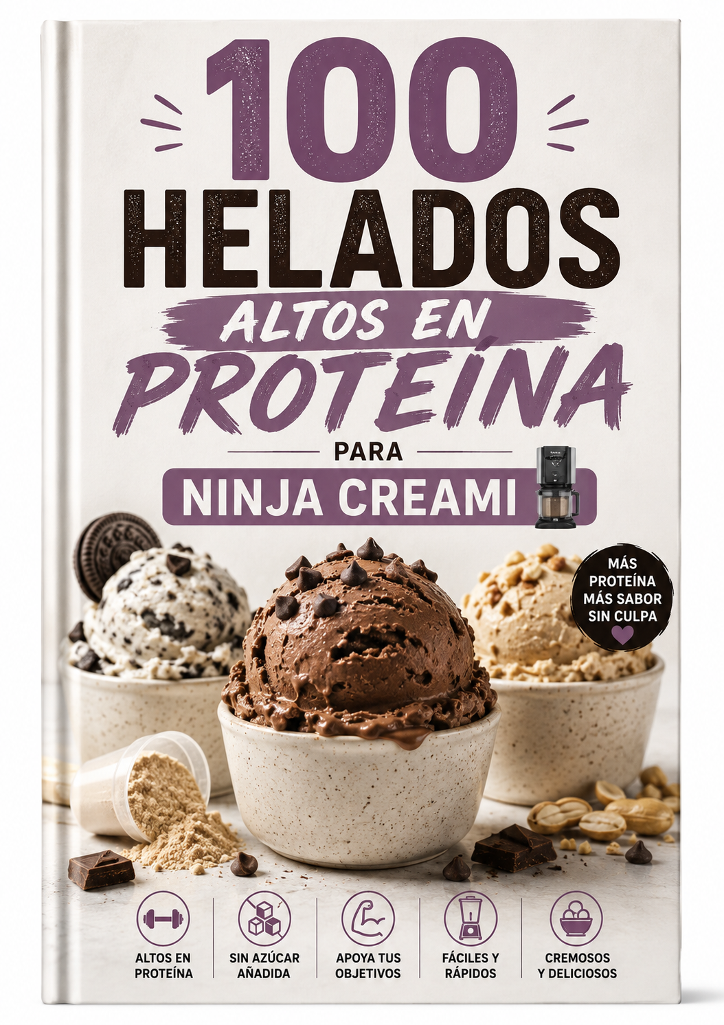 🍦 100 Helados Altos en Proteína para Ninja Creami